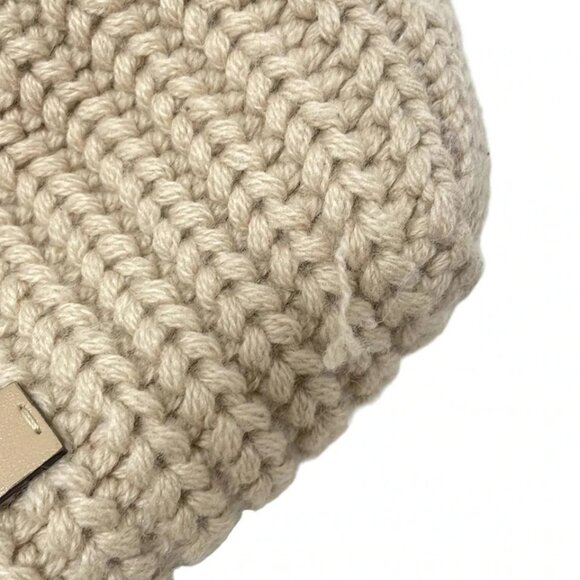 JIMMY CHOO bonbon - Gray Beige Wool Leather Hardware Handbag 469-082925 - Picture 6 of 10